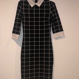 Collared Grid Dress